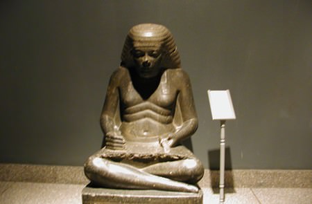 Sculpture of a scribe