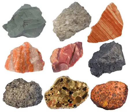 collection of sedimentary rocks