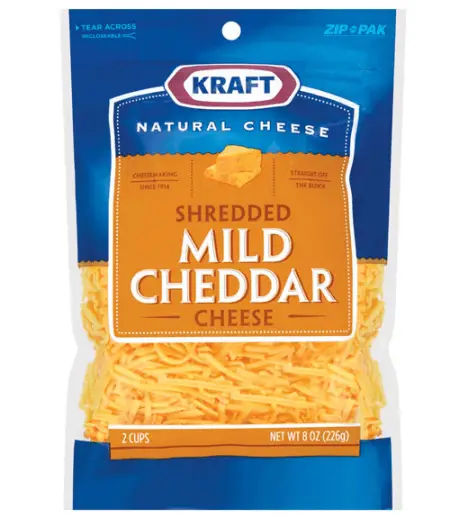 Mild cheddar cheese