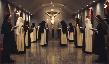 Nuns inside a convent