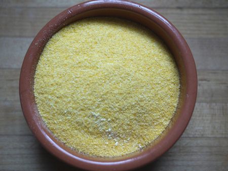 Cornmeal in a bowl
