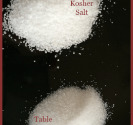 Difference between Kosher Salt and Regular Table Salt