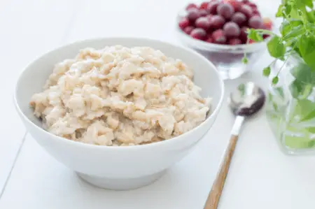 plate of oatmeal