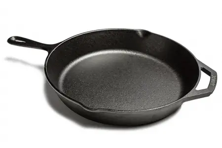 A cast iron pan