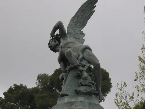 statue of a fallen angel